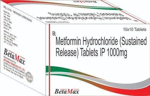 Metformin Hydrochloride - 500mg, Clinically Proven Effectiveness, Superior Quality, Free from Harmful Chemicals, 100% Safe with No Side Effects, Room Temperature Storage, 10X10 Tablets per Box