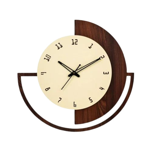 Antique Wall Clock - Round, 10 Inch, Brown Wood | Classy Analog Design, 1 Year Warranty, Perfect for Elegant Home Decor