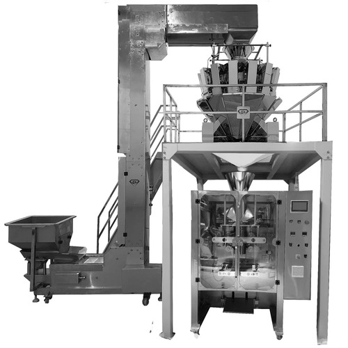 Automatic Chana Dal Pouch Packaging Machine - Color: Silver