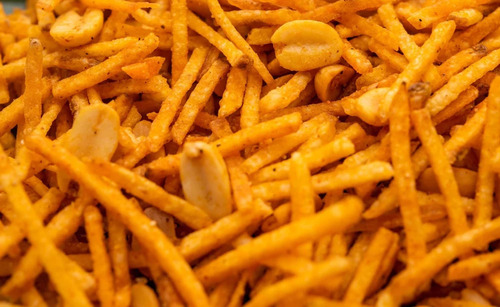 Crispy Farali Chevdo Namkeen - Food Grade Vegetarian Snack | Salty Flavor, Crunchy Texture, Perfect for Festive Occasions