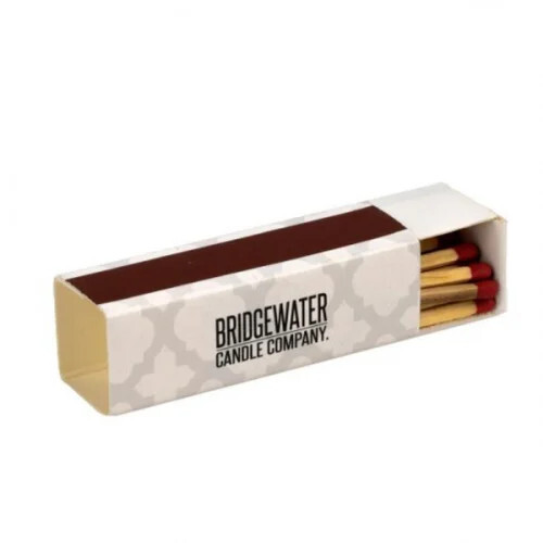 Cubical Hotel Match Box - Wooden, 55x17x17 mm, Brown Match Heads | 10 Sticks, Ideal for Igniting Stoves, Candles, and Fires