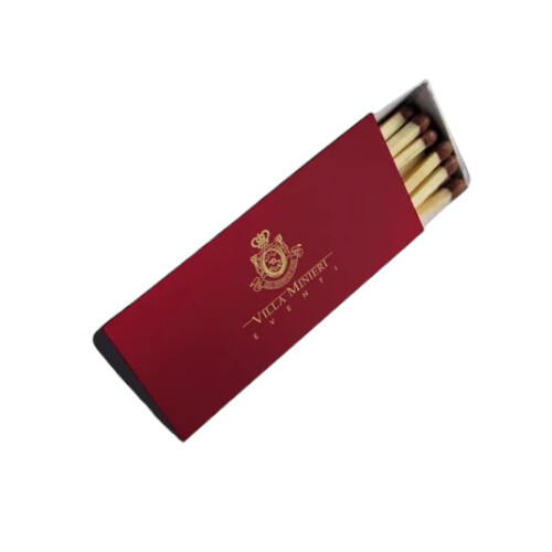 Custom Safety Matches - Wooden Material, Black Match Head | Personalized Branding, Reliable Ignition, Versatile for Promotional and Business Use