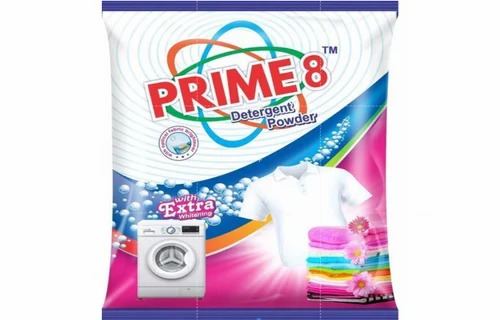 Detergent Powder Packaging Pouch - LDPE Material, Printed Pattern for Versatile Usage | Ideal for Detergent and Chemical Packaging