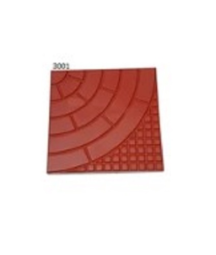 Glossy Finish Paver Blocks - Lightweight Square Custom Size, Red | Anti-Skid, Long Lasting Finish, Easy to Install