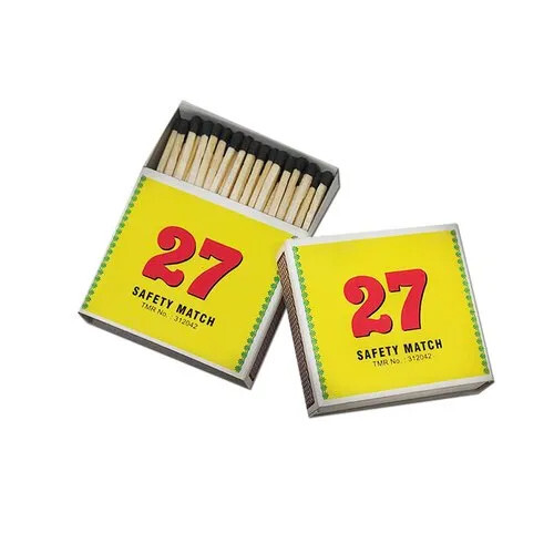 House Hold Matches - Carbonisation Wood, Black Match Head, Compact Size for Everyday Use | Reliable Ignition for Candles and Stoves, Easy Storage
