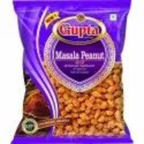 Masala Peanut Packaging Pouch - Plastic Material, 100 to 200 gm Capacity | Printed Design, Ideal for Food Packaging