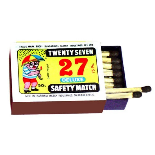 Personalized Match Box - Safety Matches, 50 Cuboid Sticks in Printed Dotted Box | Reliable Ignition, Compact & Customizable Design for Events
