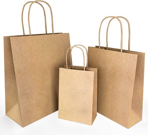 Plain Paper Bags  - Color: Brown