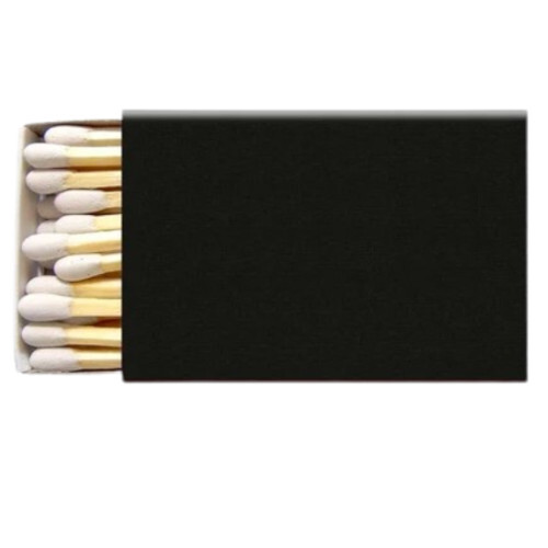 Promotional Hotel Match Box - Aspen Wood, 10 Sticks in Box (46mm Length) , White Match Heads for Igniting Stoves, Candles, and Fires