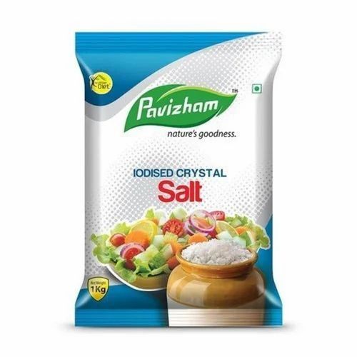 Salt Packaging Pouch - PET (Polyester) Material, 8x12 Inches Pillow Pouch | Versatile Packaging Solution for Salt Storage
