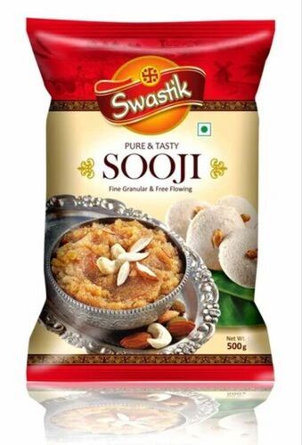 Sooji Packaging Pouch - Polyester Material Heat Seal Closure Rotogravure Printed Laminated Food Packaging Packet