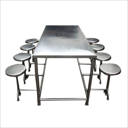 Ss Rectangular Hotel Table And Chair - Color: Gray