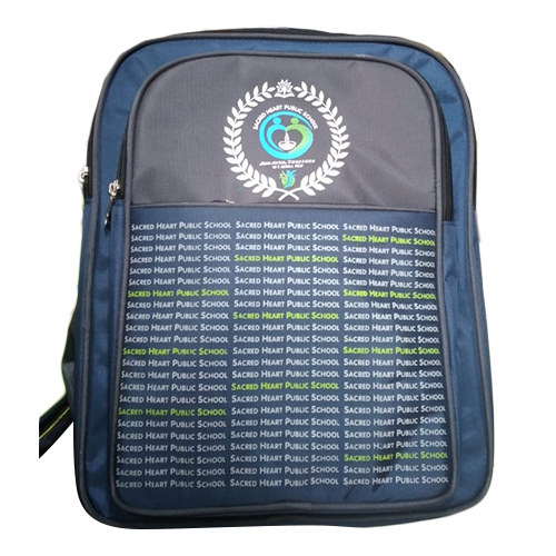 Stylish Design School Bag - Canvas, Adjustable Size, Blue | Water-Resistant, Reinforced Zippers, Ergonomic Back Support, Breathable Mesh Back, Multiple Pockets