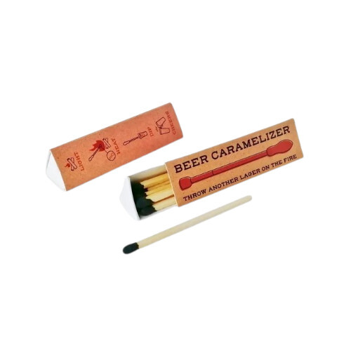 Triangle Match Box - Wooden Material, 55x17x17 mm Size, Black Match Head Color | Usage for Igniting Stoves, Candles, and Fires, 10 Sticks per Box