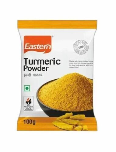 Turmeric Powder Packaging Pouch - Plastic Material, Printed Design | Durable and Flexible, Ideal for Food Preservation