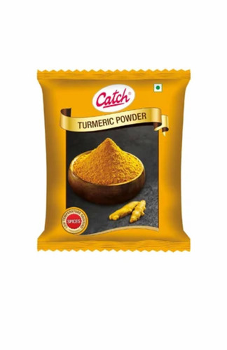 Turmeric Powder Packaging Pouch - Plastic Material, Printed Design for Enhanced Aesthetic Appeal