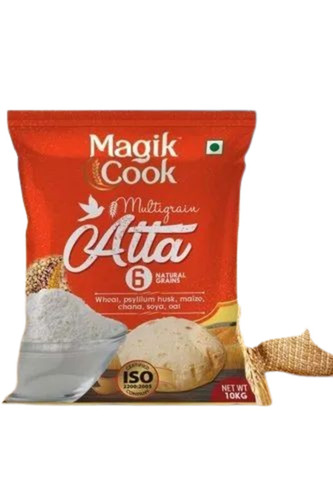 Wheat Flour Packaging Pouch - Plastic, 4x6 Inch With Zipper Closure | 1kg Capacity, Durable Design