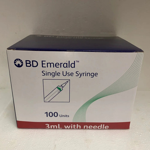 3 ml BD Emerald Syringe - Single Use, Disposable | Ideal for Hospital and Clinic Applications