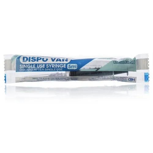5 ml Dispo Van Syringe - Single Use, Disposable Equipment for Hospitals and Clinics | Ideal for Safe, Efficient Liquid Administration