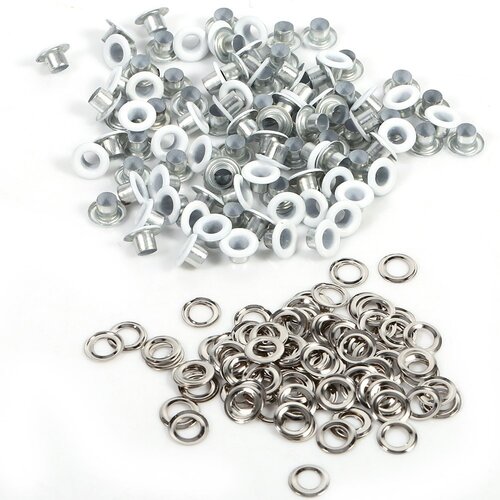 Aluminium Eyelets - Customized Size, Silver Finish | New Condition, Accurate Dimensions, Long Lasting Quality