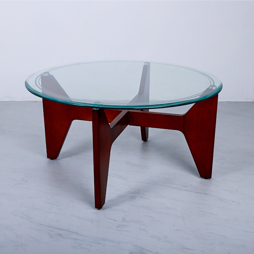 Center Table - Glass, Wooden and Aluminum Build | Durable, Lightweight, Scratch Resistant, Eco-Friendly Design, Multi-Color Options, Smooth Finish, Easy to Clean