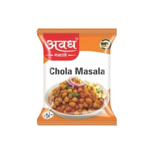 Chola Masala Packaging Pouch - Plastic Material, Printed Design | Ideal for Storing Spices and Grains, Eco-Friendly and Durable Packaging Solutions