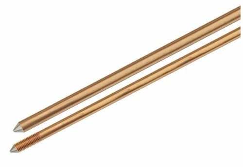 Copper Bonded Electrode - Pure Copper, 100 Percent Purity, Golden Color , Long Lifespan, Excellent Grounding Performance, Low Resistance, Easy Installation, Efficient Energy Transfer, High Strength, Environmentally Safe, Uniform Coating, Suitable for Harsh Environments