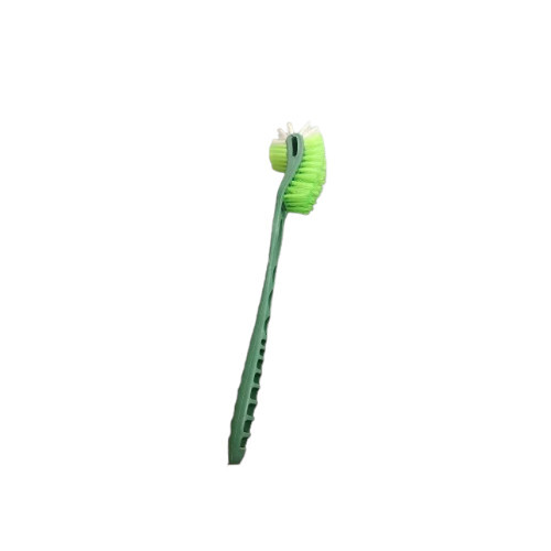 Mini Opera Toilet Brush - Nylon Bristles, Plastic Handle, Round Shape | Lightweight Design, Green Color, Ideal for Efficient Toilet Cleaning