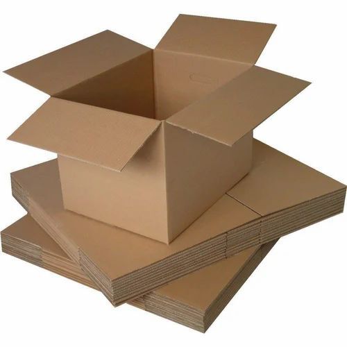 Packaging Boxes - Cardboard Material, Customized Size, Brown Color | Durable, Glossy Lamination, Embossed Surface, Silkscreen Printing