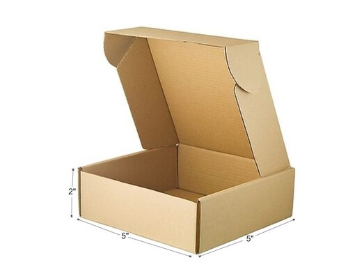 Three Ply Brown Flap Corrugated Box - Finish: Yes