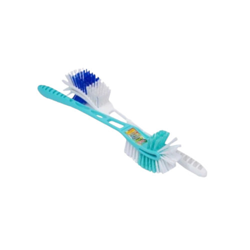 Venus Boxer Toilet Cleaning Brush - Silicone Bristles, 14 Inch, Blue and White | Soft and Durable Design for Effective Toilet Cleaning