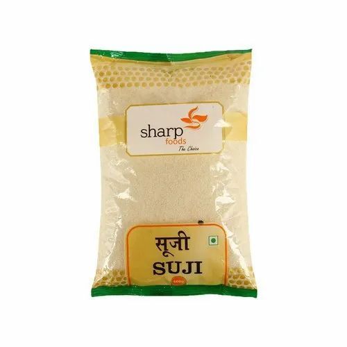 Sooji Packaging Pouches - Laminated Material, 500gm Capacity, Printed Pattern Ideal for Sooji Packaging