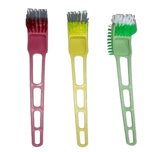 6 Inch Toilet Cleaning Brush - Plastic, Standard Size, Multicolor | Durable, Double-Sided Bristles, Easy to Use and Clean