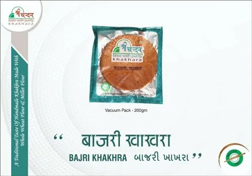 Bajri Khakhra In Ghee - Salty, Crispy Snack | Vegetarian Delight, Flavor-Infused, Tasty Indian Traditional Crunch