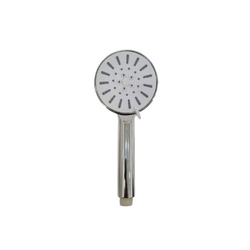 Bathroom Circular Hand Shower - ABS Material, Round Shape, Silver and Blue Color | Glossy Finish, Classic Style for Elegant Bathing Experience