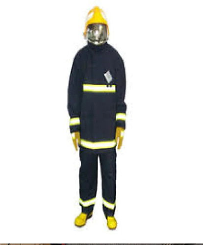 Fire Suit - Standard Size Black Fade and Wrinkle Resistant Skin-Friendly Water Proof Long Sleeve Breathable Heat and Fire Resistant Reusable Unisex