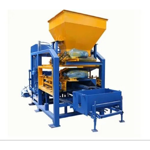Fly Ash Brick Making Machine - Mild Steel 1150 Bricks per Hour Capacity Yellow and Blue | 11500 Watt Power 380 Volt Voltage 1 Year Warranty