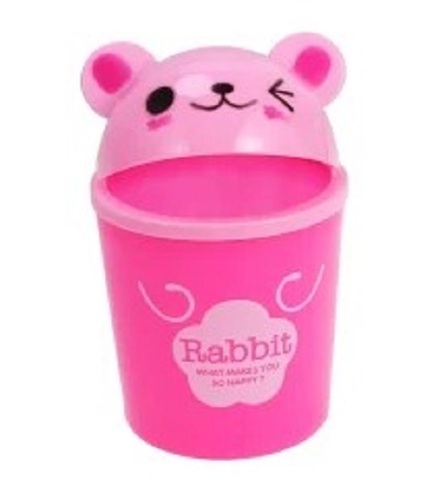 FRP Small Rabbit Shape Dustbin