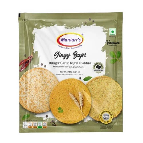 Ginger Garlic Khakhra - Vegetarian Snack Treat | Crispy Texture, Tasty Flavor, Salty Taste, Crafted with Authentic Indian Spices