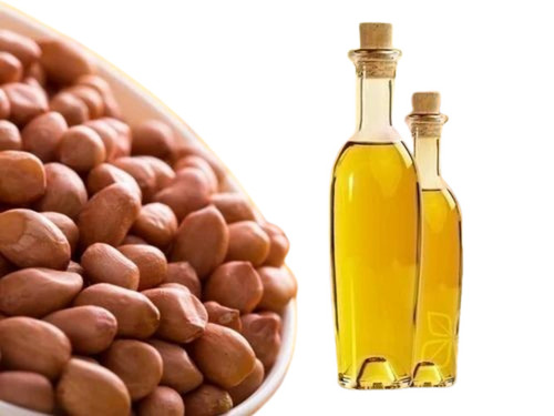 Cold Pressed Groundnut Oil - 1 Litre Bottle | 100% Pure Organic, 24 Months Shelf Life, Ideal for Cooking