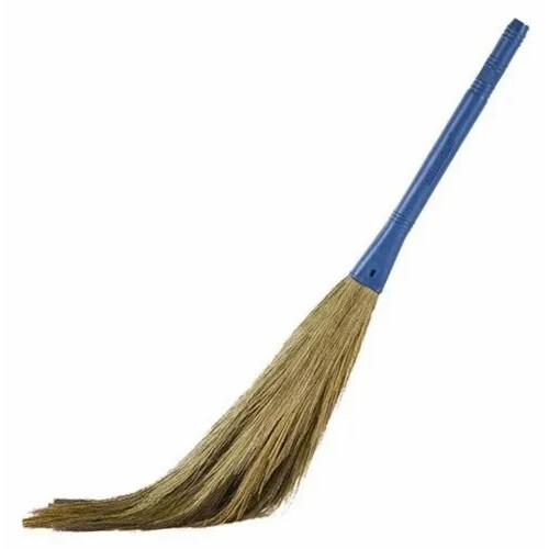 Grass Broom - Coir Material Lightweight Design Blue Color | Eco-Friendly Biodegradable Ideal for Sweeping Floors and Patios