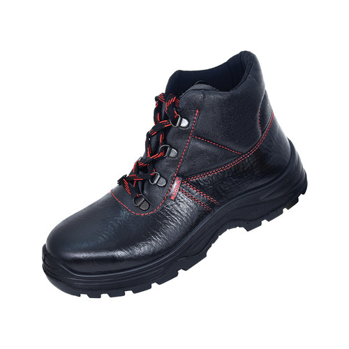 Leather Safety Shoes - Color: Black