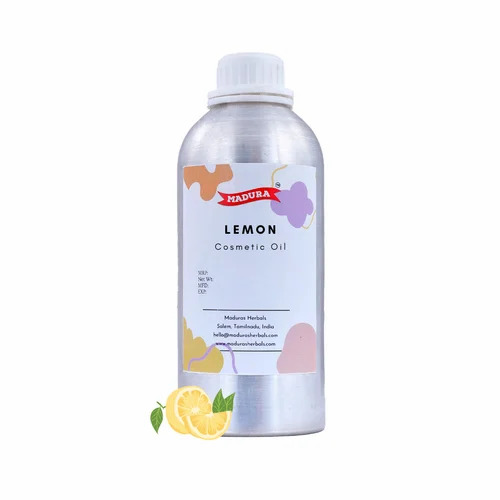 Organic Certified Lemon Oil - 99% Purity, 24 Months Shelf Life | Fragrance Compound, Good Packaging in Bottle, Store in Dry Place