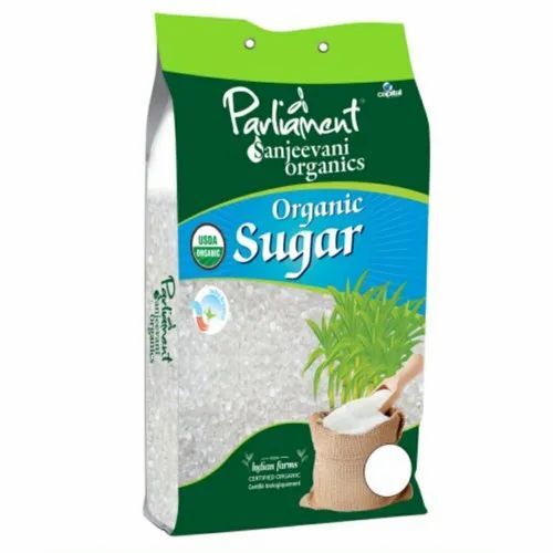 Sugar Packaging Pouch - Plastic Material, Printed Pattern | Customizable Design for Versatile Usage
