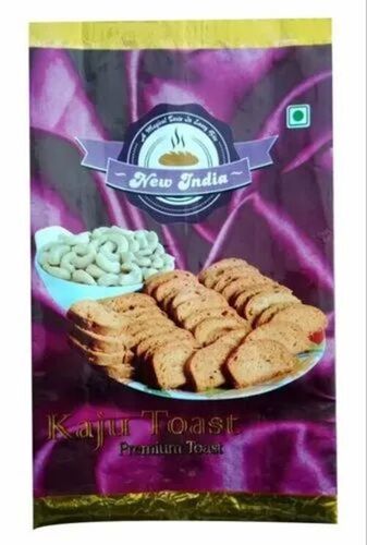 Toast Packaging Pouches - LDPE 2 Kg Capacity Matte Surface Finish Printed Rotogravure Double Layer Lamination Heat Sealed Closure