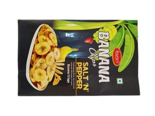Banana Chips Packaging Pouch - Plastic Material Printed Design | Ideal for Preserving Freshness and Enhancing Product Appeal