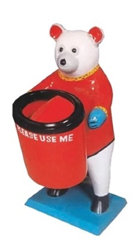 FRP Polar Bear Dustbin