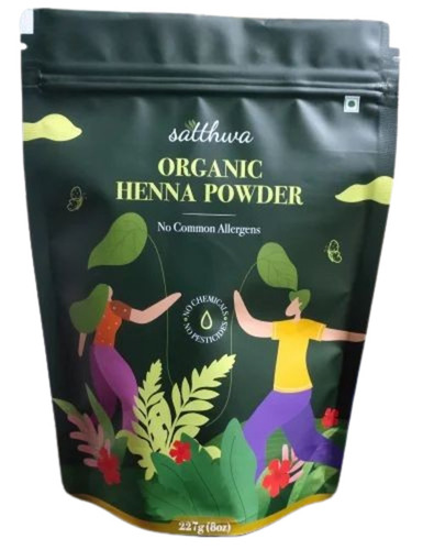 Heena Powder Packaging Pouch - Plastic Material, Printed Pattern Design | Durable Plastic for Effective Packaging Solutions