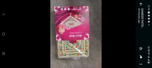 Meenakari Chowki - Fabric Type: Canvas