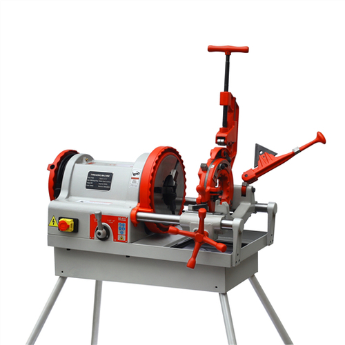 Pipe Threading Machine - Color: Red